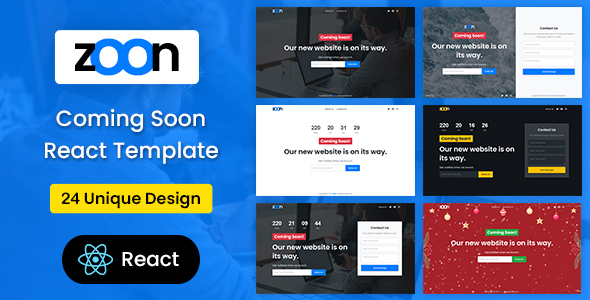 Zoon - Coming Soon React Template by HarnishDesign