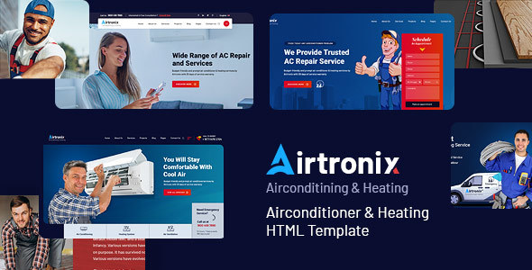 Airtronix - Airconditioner, HVAC And Repairing HTML Template by DesignArc
