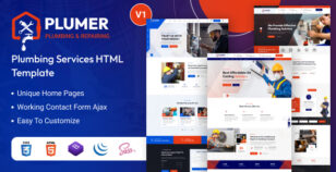 Plumer - Plumbing & Repair Service HTML Template by themeholy
