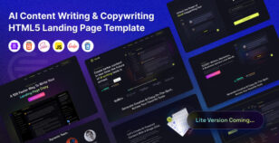 GenAI - AI Based Copywriting and Content Writing Landing Page Template by Marvel_Theme