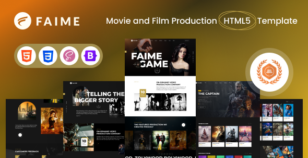 Faime – Movie and Film Production HTML5 Template + RTL by BDevs