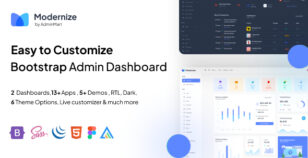 Modernize Bootstrap 5 Admin Dashboard by adminmart