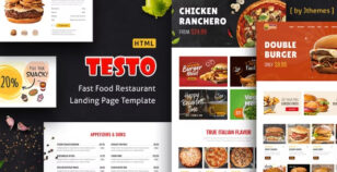 Testo - Restaurant Cafe ReactJS / NextJS Template by Jthemes