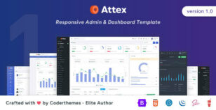 Attex - Admin & Dashboard Template by coderthemes
