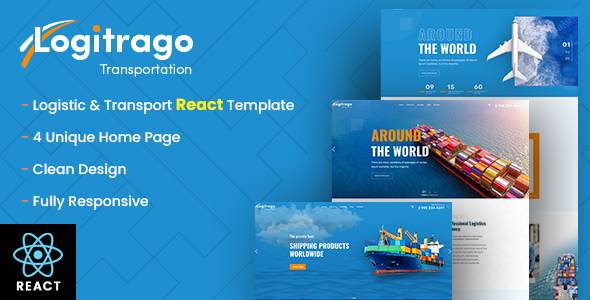 Logitrago - Transport & Logistics React Template by thewebmax
