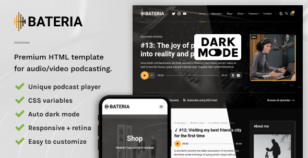 Bateria - Podcast HTML Site Template by liviu_cerchez