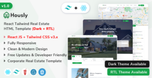 Hously - React Tailwind Real Estate Template by ShreeThemes