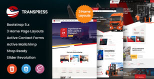 Transpress - Transport & Logistics HTML Template by ThemeMascot