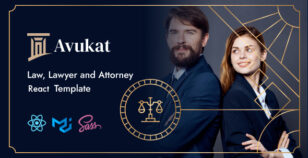 Avukat – Lawyer and Attorney React Template by wpoceans