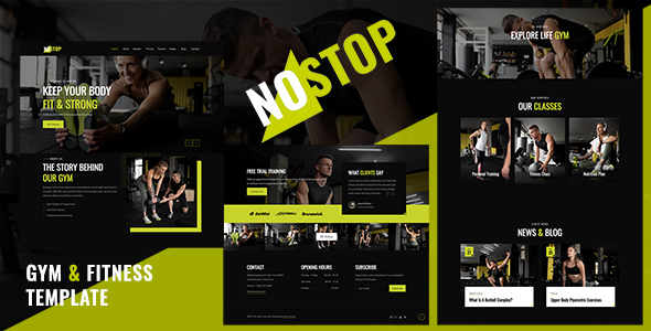 NoStop - Gym and Fitness Template by DuruThemes
