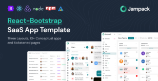 Jampack - Powerful React-Bootstrap SaaS App Template by Hencework