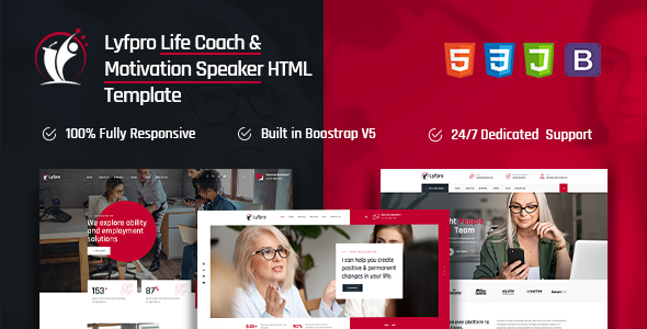 Lyfpro | Life Coach and Motivation Speaker HTML Template by designervily