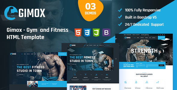 Gimox | Gym and Fitness HTML Template by themeStek