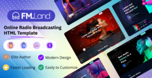FMland - Online Radio Broadcasting HTML Template by pixelaxis