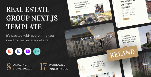 Reland - Real Estate Group NextJS Template by alithemes