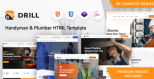 Drill - Handyman Services HTML Template by reacthemes