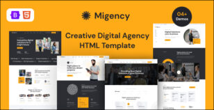 Migency - Creative Digital Agency HTML Template by udayraj