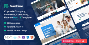 Vankine - Insurance & Consulting Business NextJS Template by alithemes