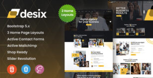 Desix - Digital Marketing Agency HTML Template by ThemeMascot