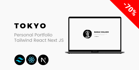 Tokyo - Tailwind CSS Personal Portfolio React Next JS Template by CodeeFly