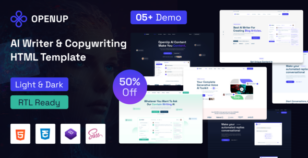 Openup - AI Writer and Copy Writing HTML Template by reacthemes