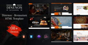 Dinenos - Restaurant HTML Template by reacthemes