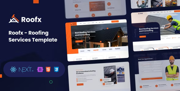 Roofx - Roofing Services NextJS Template by alithemes