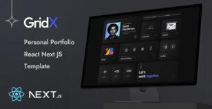 GridX – Personal Portfolio React Next Template by ThemeMascot