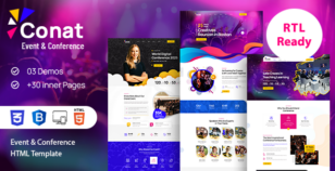Conat | Event & Conference HTML Template + RTL Ready by noor_tech