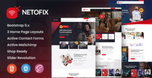 Netofix - Broadband TV & Internet Provider HTML Template by ThemeMascot