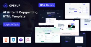 Openup - AI Content Writing & Applications HTML Template by reacthemes