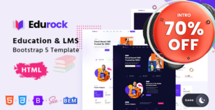 Edurock - Online Course Education & LMS Bootstrap 5 template by techboot