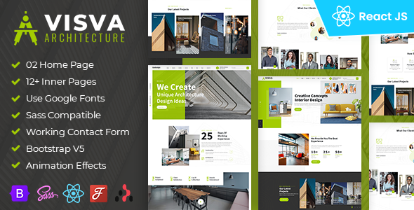 Visva - Architect & Interior Design React Template by DexignZone