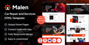 Malen - Car Repair And Services HTML Template by themeholy