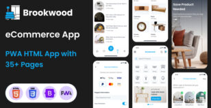 Furniture & Home Decor eCommerce PWA Mobile HTML Template - Brookwood by The_Krishna