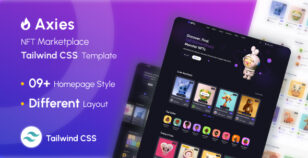 Axies - NFT Marketplace Tailwind CSS Template by themesflat
