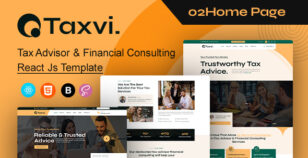 Taxvi - Tax Advisor & Financial Consulting Reactjs Template by DevGalaxy