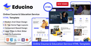 Educino - Education & Online Course HTML5 Template by vecuro_themes
