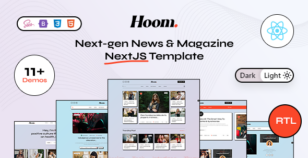Hoom - News & Magazine NextJS Template by alithemes