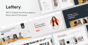 Lettery - SEO & Digital Marketing Agency React NextJS Template by bslthemes