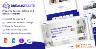 DreamsEstate - Property Buying, Selling and Rental Template by dreamguys