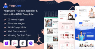 YogaCare - Coach, Speaker & Motivation HTML Template by hugebinary
