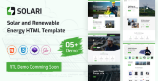Solari - Solar and Renewable Energy HTML Template by reacthemes