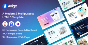 Avigo - Multipurpose HTML5 Template by VikingLab