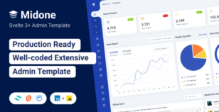 Midone - Svelte Admin Dashboard Template by Left4code