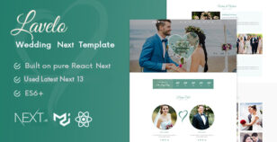 Lavelo - Wedding Next Js Template by wpoceans