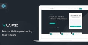 Landik - React Js Multipurpose Landing Page Template by ThemesBoss