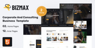 Bizmax - Corporate And Consulting Business Template by laralink