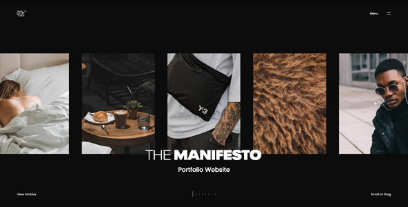 Manifesto - Creative Portfolio Template by ClaPat