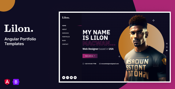 Lilon – Angular Personal Portfolio Template by design-alchemy